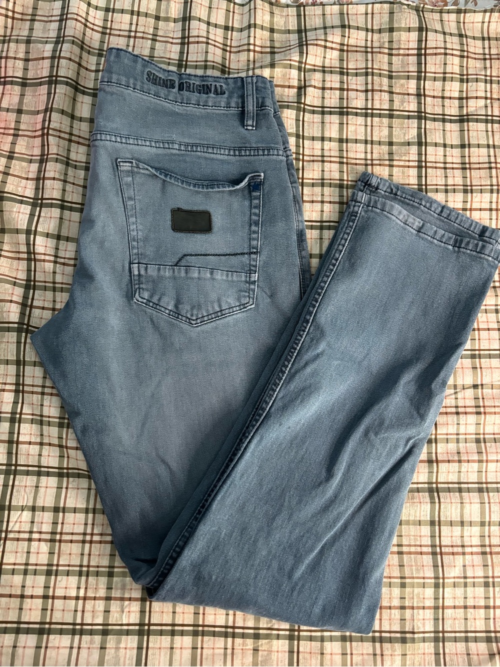 Shine Original Slim Straight Men’s Jeans in Light Blue W34